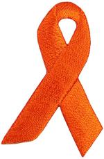 Orange Fabric Awareness Ribbon